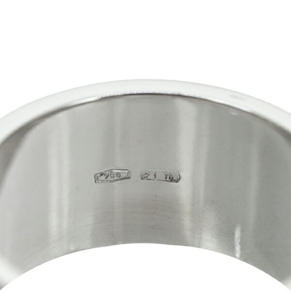 Gucci on Wide Ring white gold GG logo precious metal jewelry - Picture 6 of 9